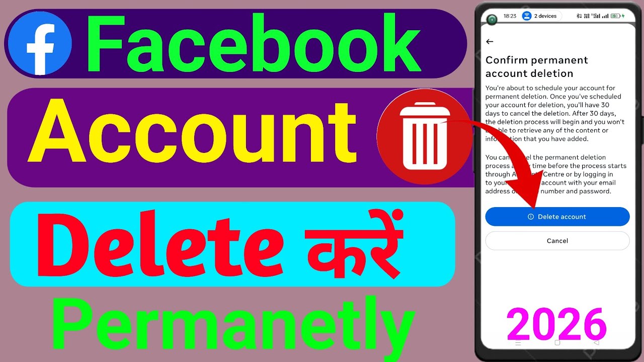 Facebook id delete kaise kare | Facebook account delete kaise kare | Facebook account delete