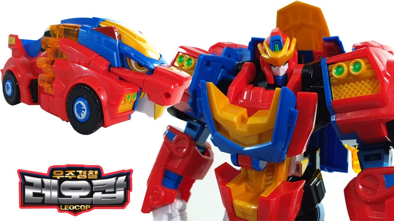 미니특공대 애니멀트론 우주경찰 레오캅 변신 로봇 Mini Commando Animaltron Space Police Leocop Transformation Robot