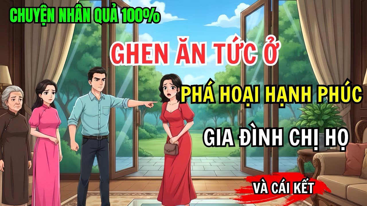 Em Gái Ghen Ăn Tức Ở Phá Hoại Hạnh Phúc Gia Đình Chị Họ Và Cái Kết | Chuyện Nhân Quả 100%