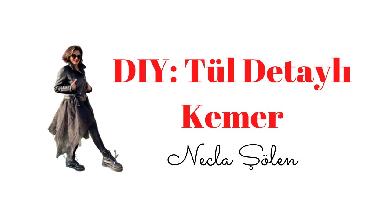 DIY:TÜL DETAYLI KEMER