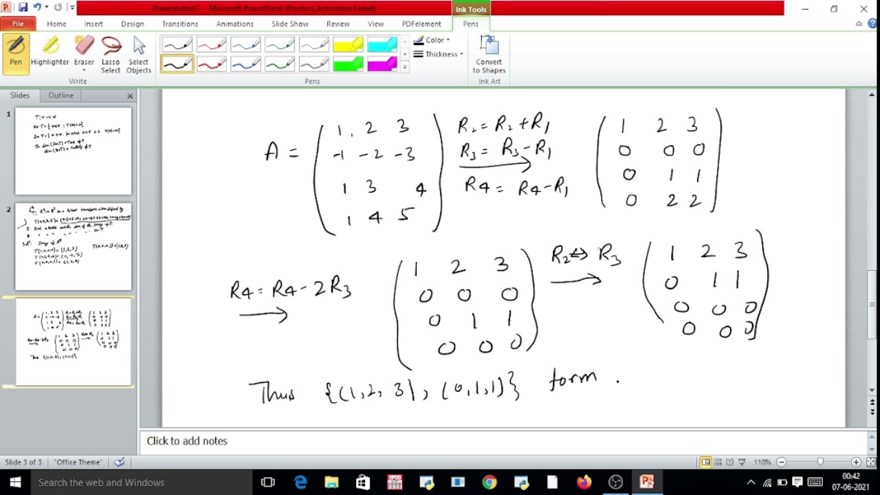 Algebra || Kernel and Image of Linear Transformation || Mathematics || Linear Algebra ||
