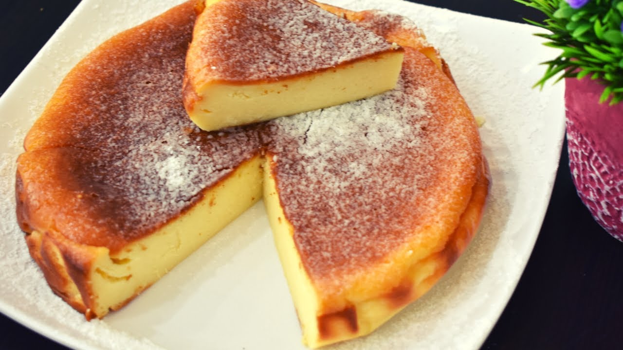 Resepi Burnt Cheesecake Yogurt || Guna 5 Bahan Sahaja