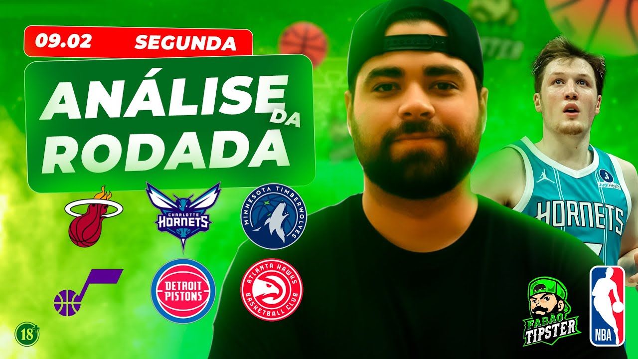 MELHORES PALPITES DA NBA PARA HOJE (SEGUNDA) - 09 02 2026