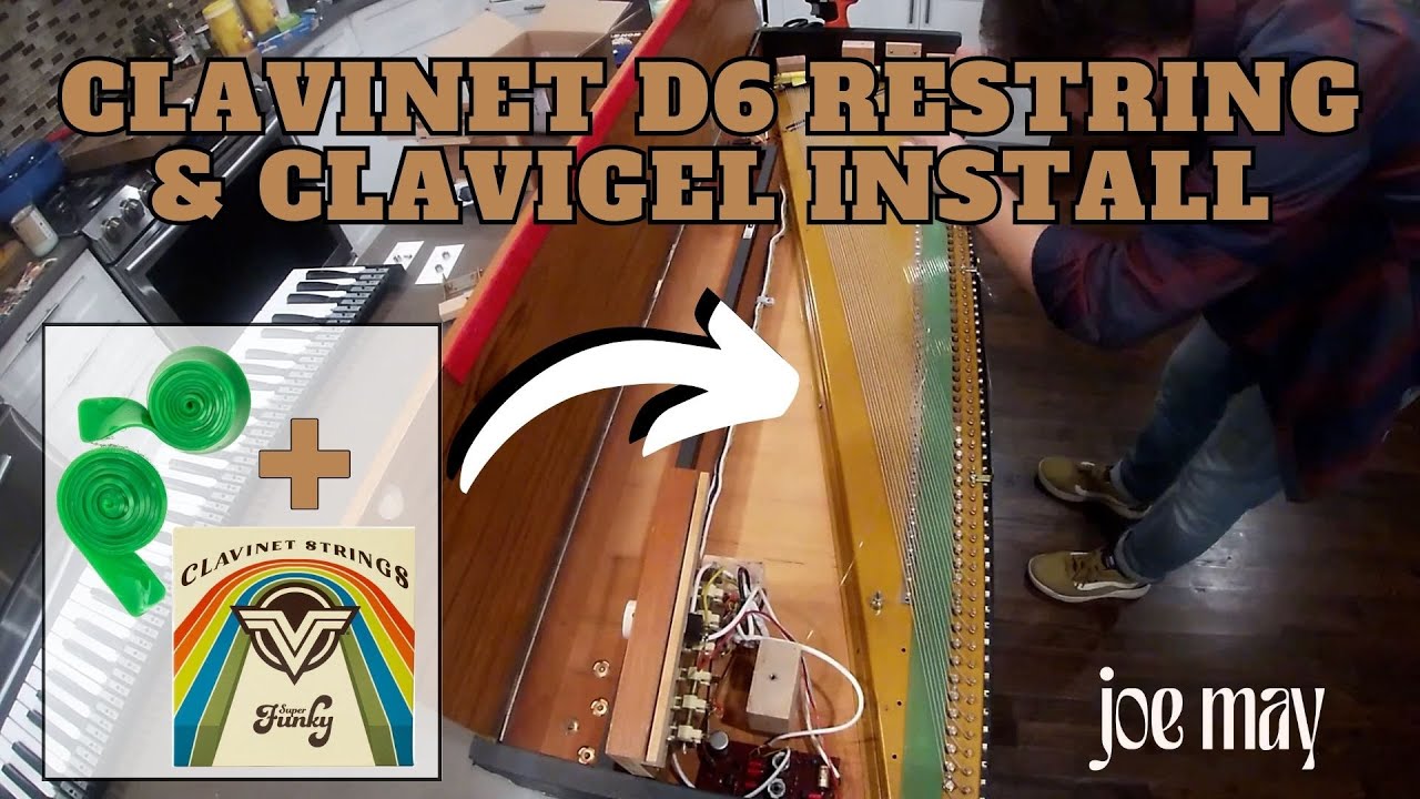 Hohner Clavinet D6 Restring and Clavigel Install | Joe May