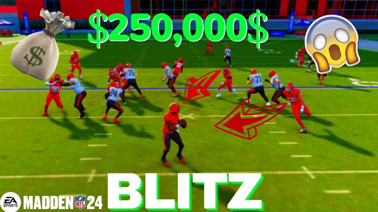 MADDEN 24 BLITZ that might win pro player 250k 🤑🤑... best blitz in the game!!