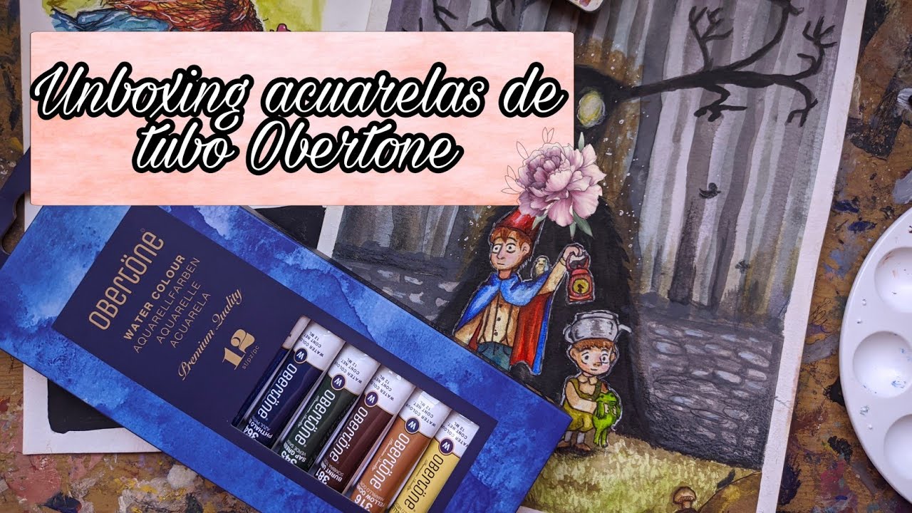 Unboxing acuarelas de tubo marca Obertone