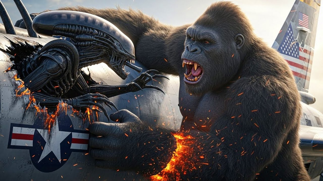 King Kong Defeats Xenomorph – Earth’s Invader!