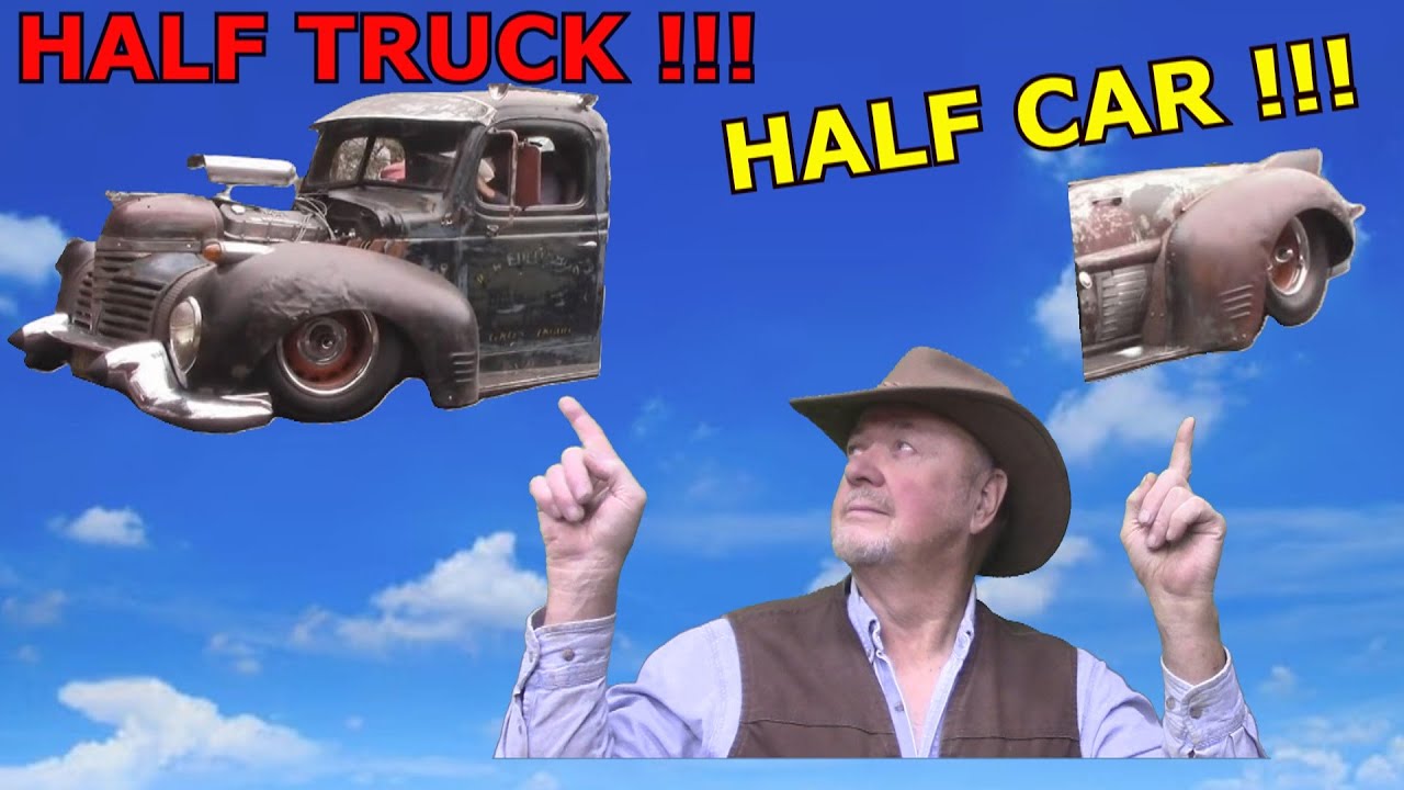 HALF DODGE TRUCK- HALF 57 CADILLAC -  MAJOR design flaw!