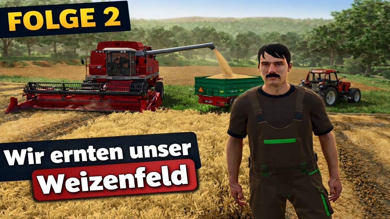 🌾 Wir ernten unser erstes Weizenfeld!