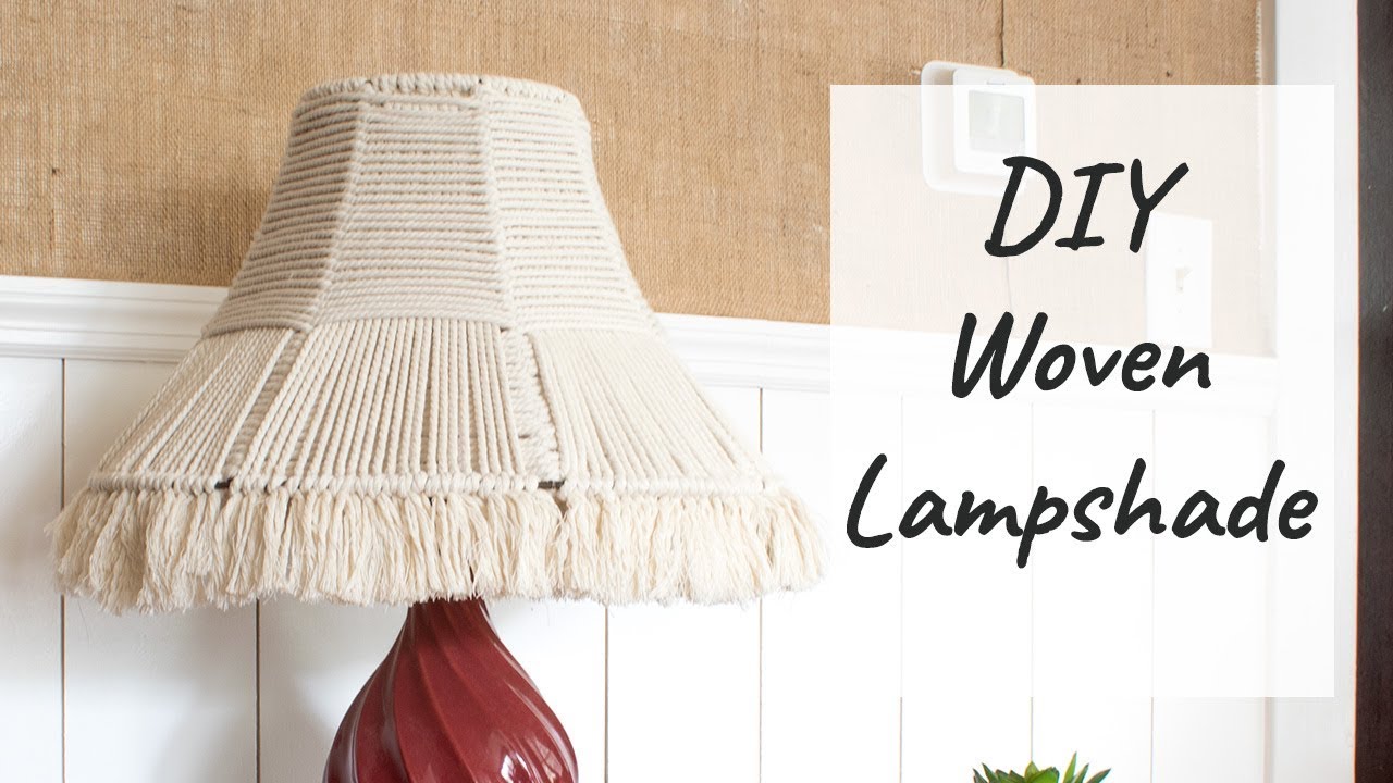 DIY Woven Lampshade