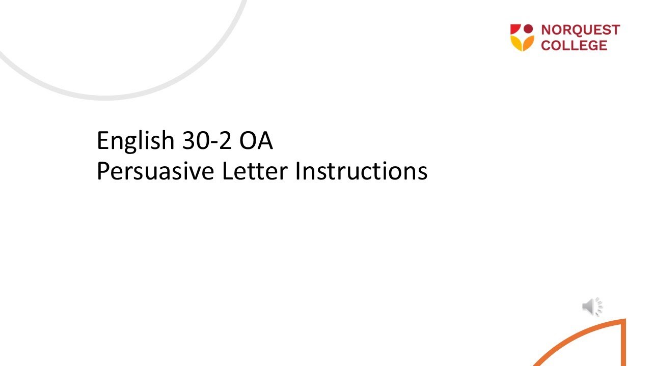ELA 30-2 OA Persuasive Letter Exemplar