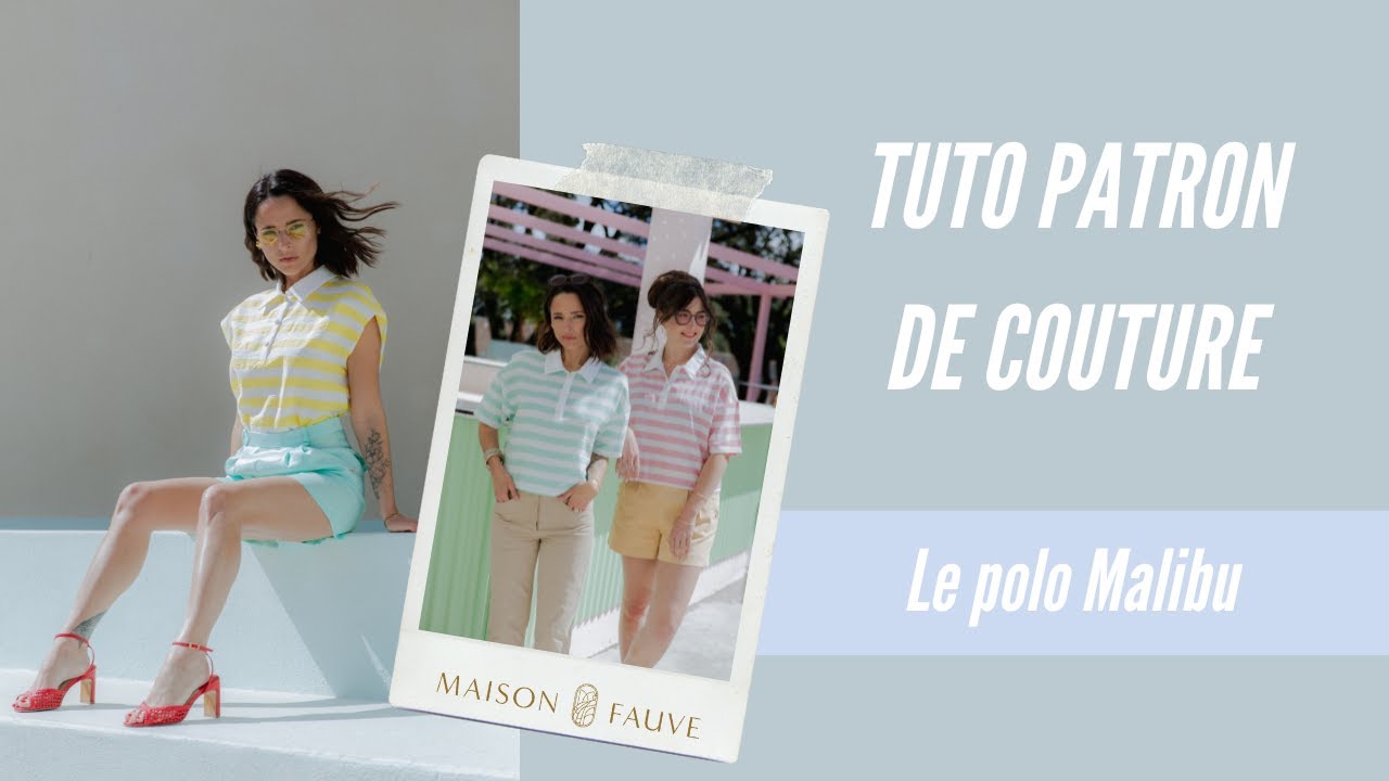 Tuto patron couture 🪩 Le polo Malibu