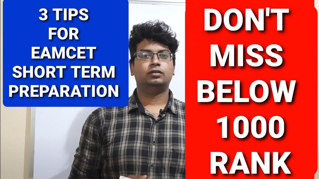 EAMCET short term tricks and tips for below 1000 rank |eamcet rank vs marks EAMCET COUNSELLING