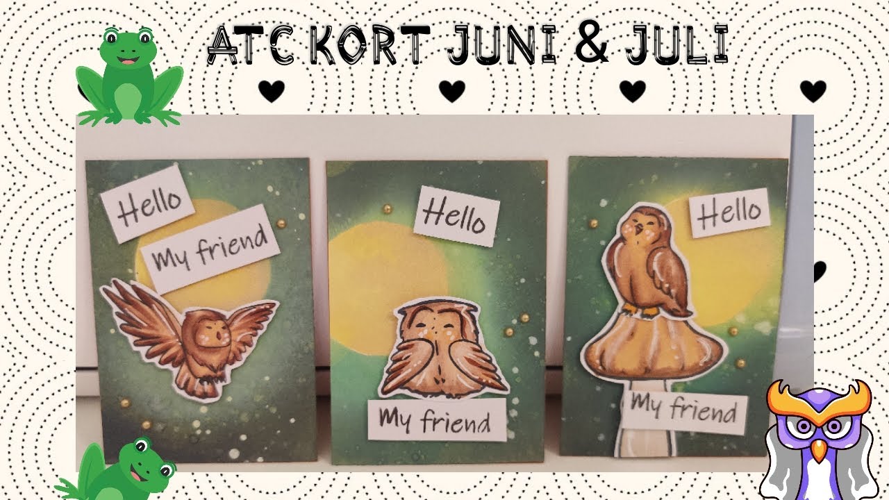 ATC UTMANING JUNI & JULI M&Aring;NAD GRODOR I JULI OCH UGGLOR I MOSSEN I JULI
