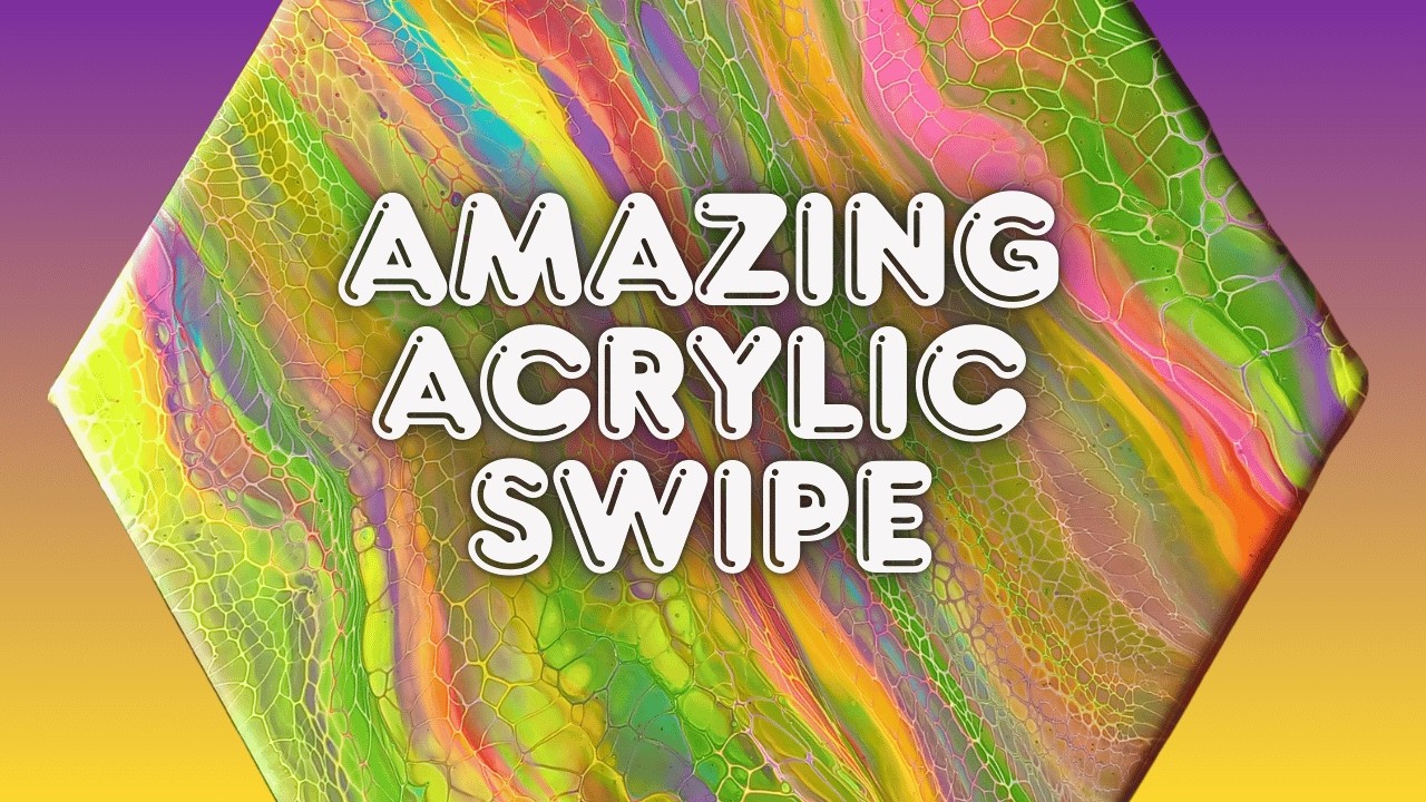 EPIC Acrylic Pour ~ Swipe 🤩