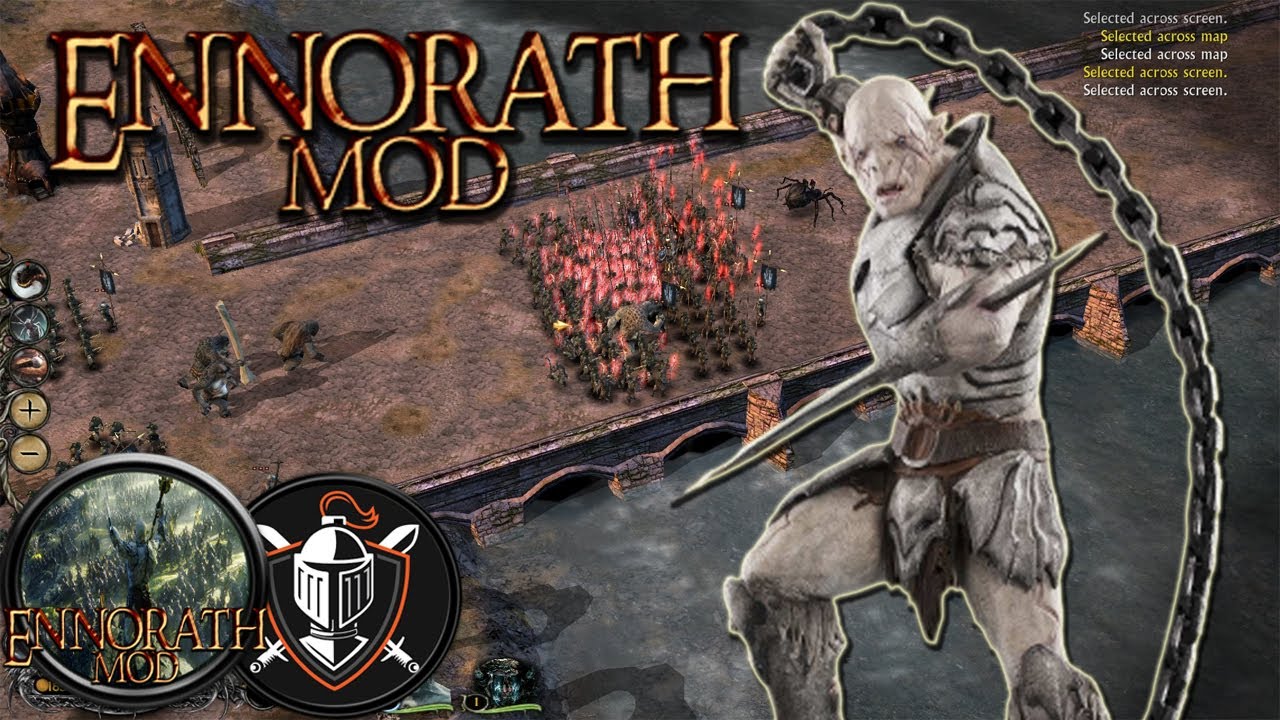 LOTR BFME 2 ROTWK | Ennorath mod 1.9.3 | Playing a 2v2 as Goblins | The Balrog!
