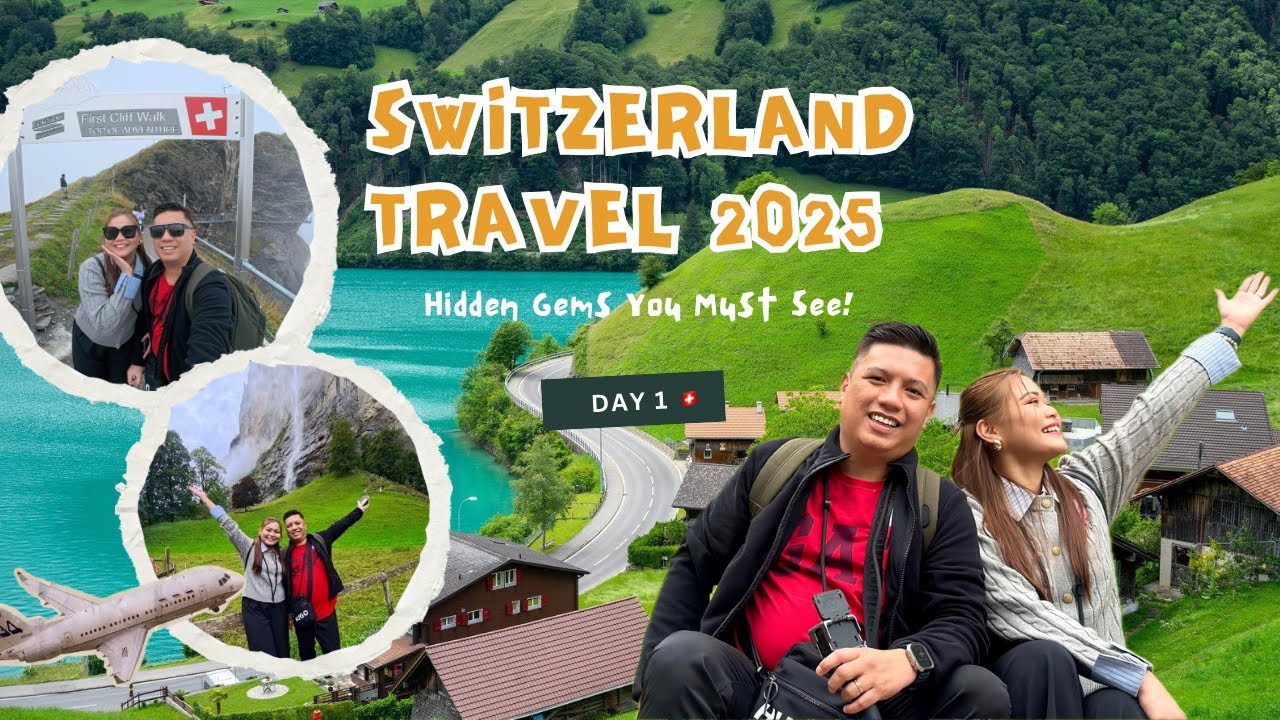 Switzerland Travel 2025🇨🇭: Day 1 - Lauterbrunnen, Grindelwald and Interlaken Day Tour 🇨🇭🇨🇭🏔️🌳💧