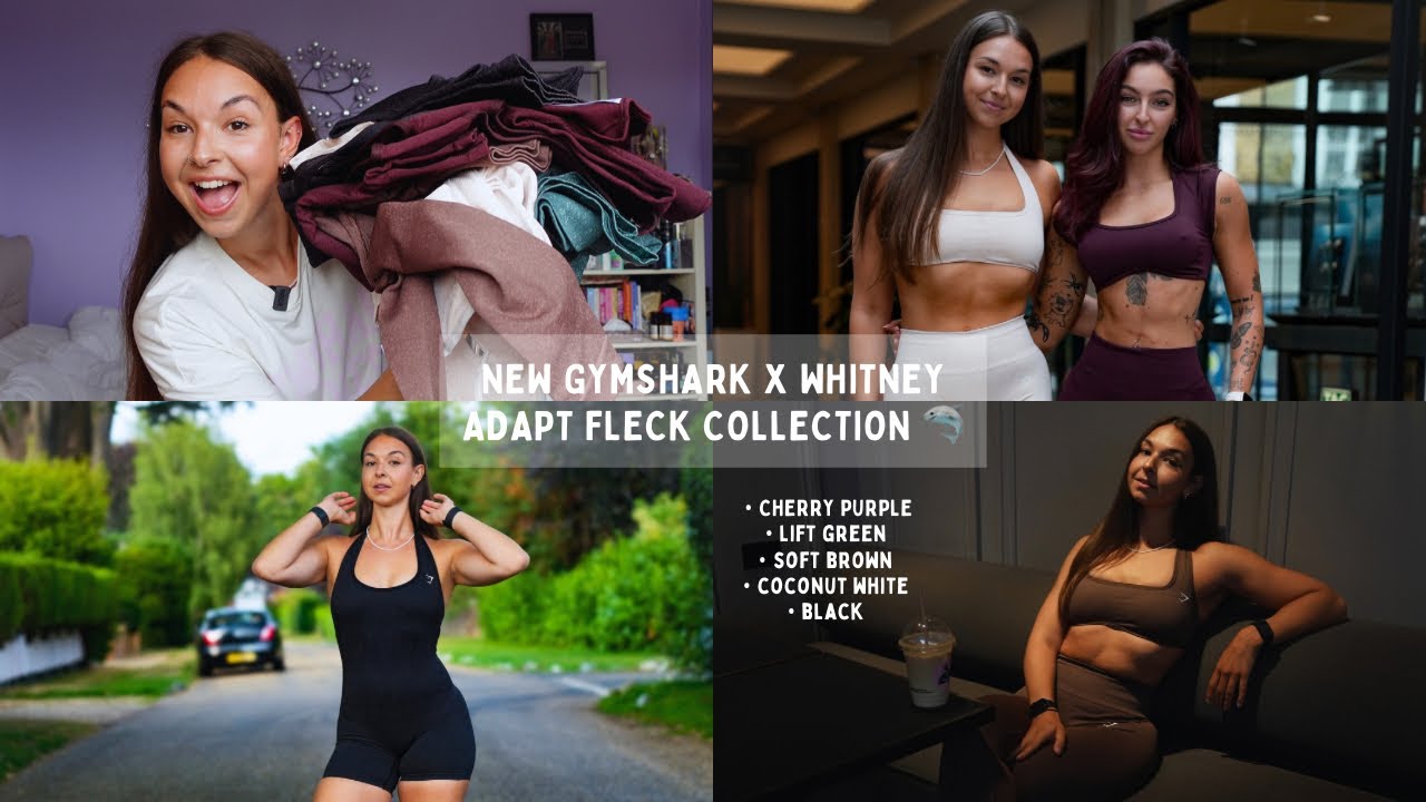 NEW GYMSHARK X WHITNEY ADAPT HAUL - code LAURAB10 to save 10% off🦈 ad