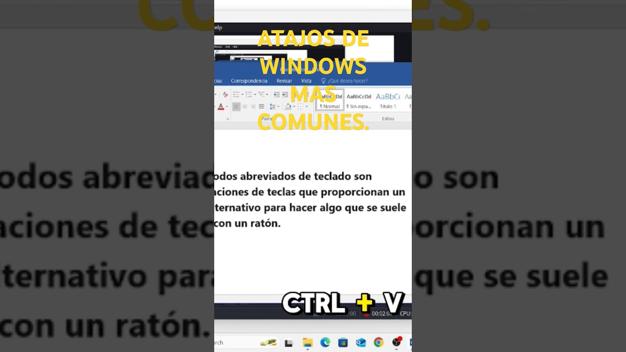 Atajos de teclado en Windows más comunes