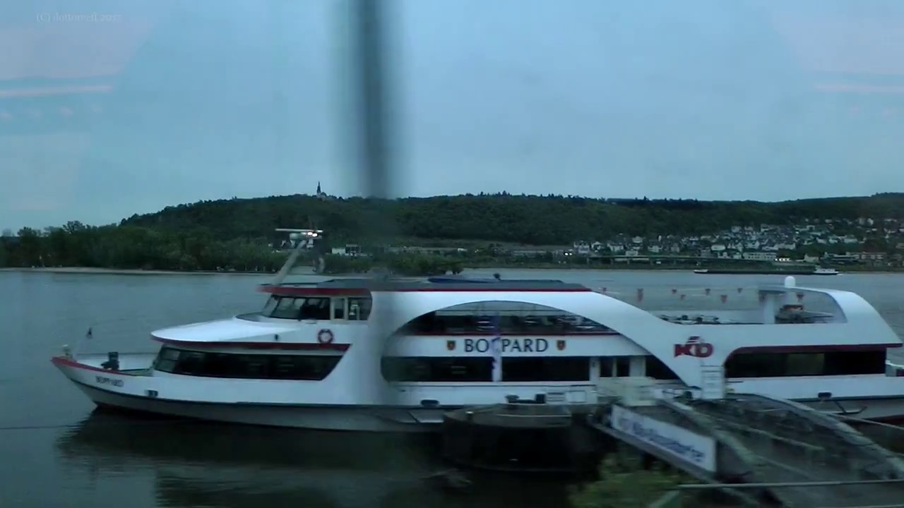 River Rhine Valley - Koblenz to Rüdesheim by train (IC 2213)