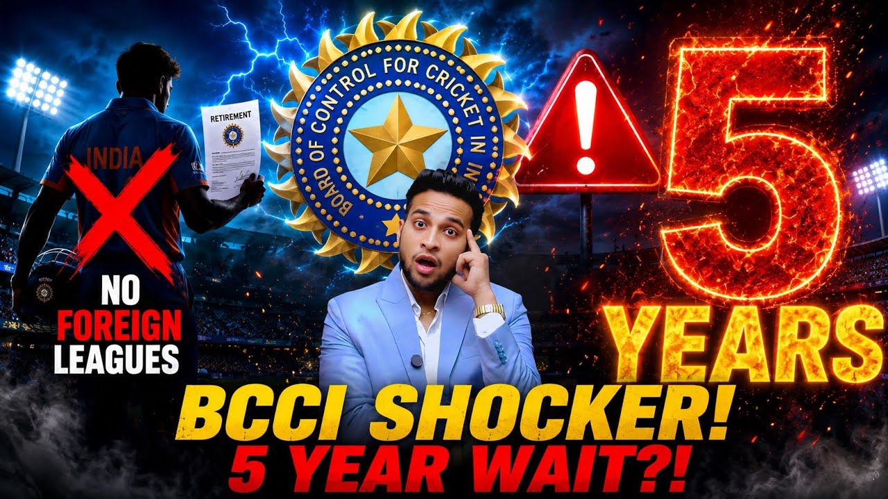 Retired But Still Can't Play? BCCI's New 5-Year Rule Explained!