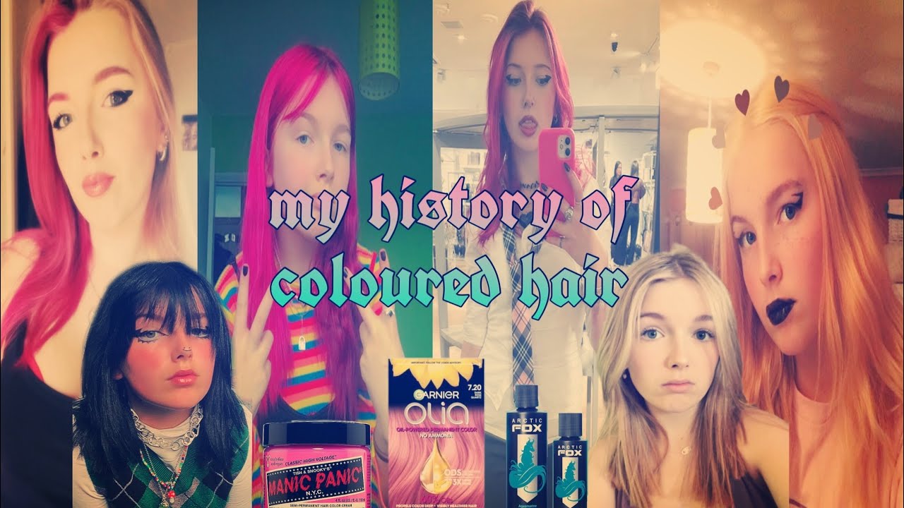 my history of coloured hair 