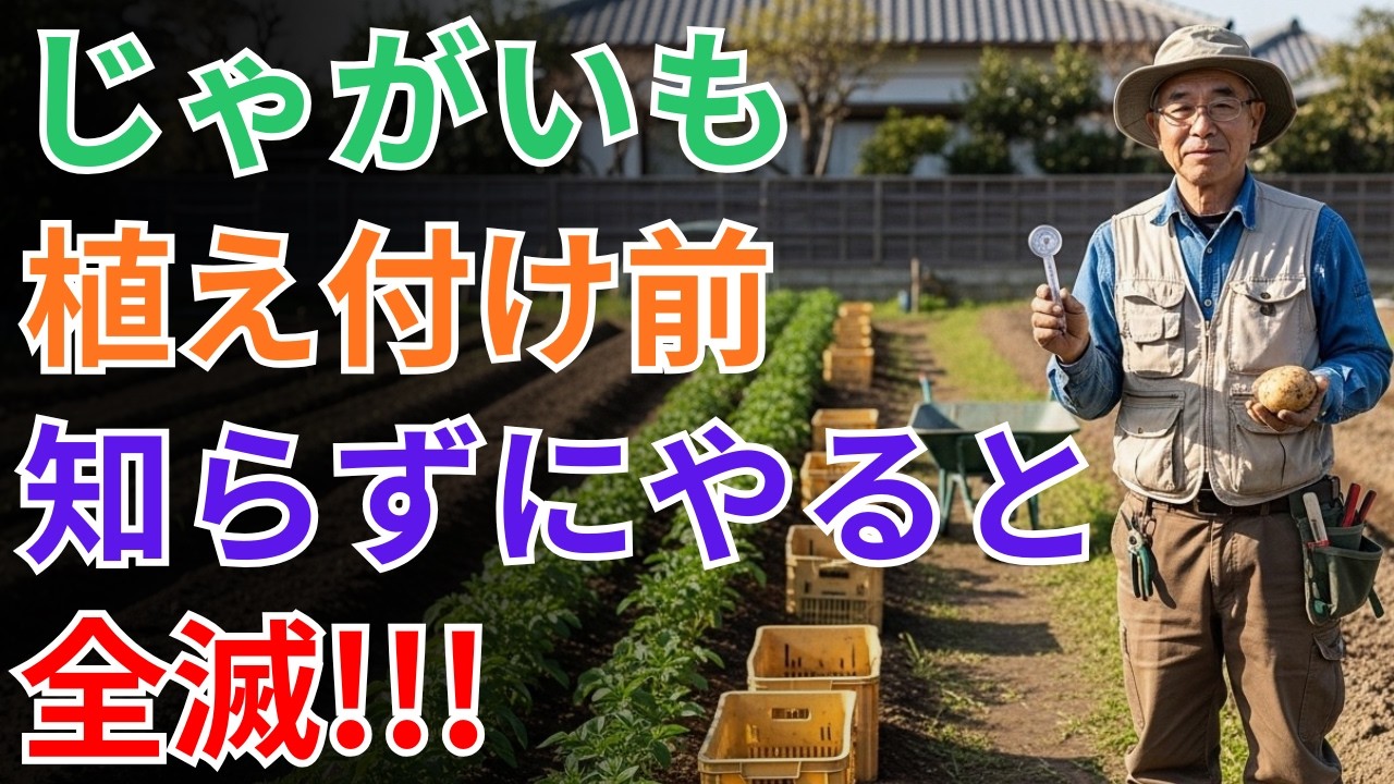 【90%の人は知らない】ジャガイモの種芋を腐らせる「最悪な5つの習慣」！成功の9割は植え付け前に決まる：手遅れになる前に今すぐチェック！