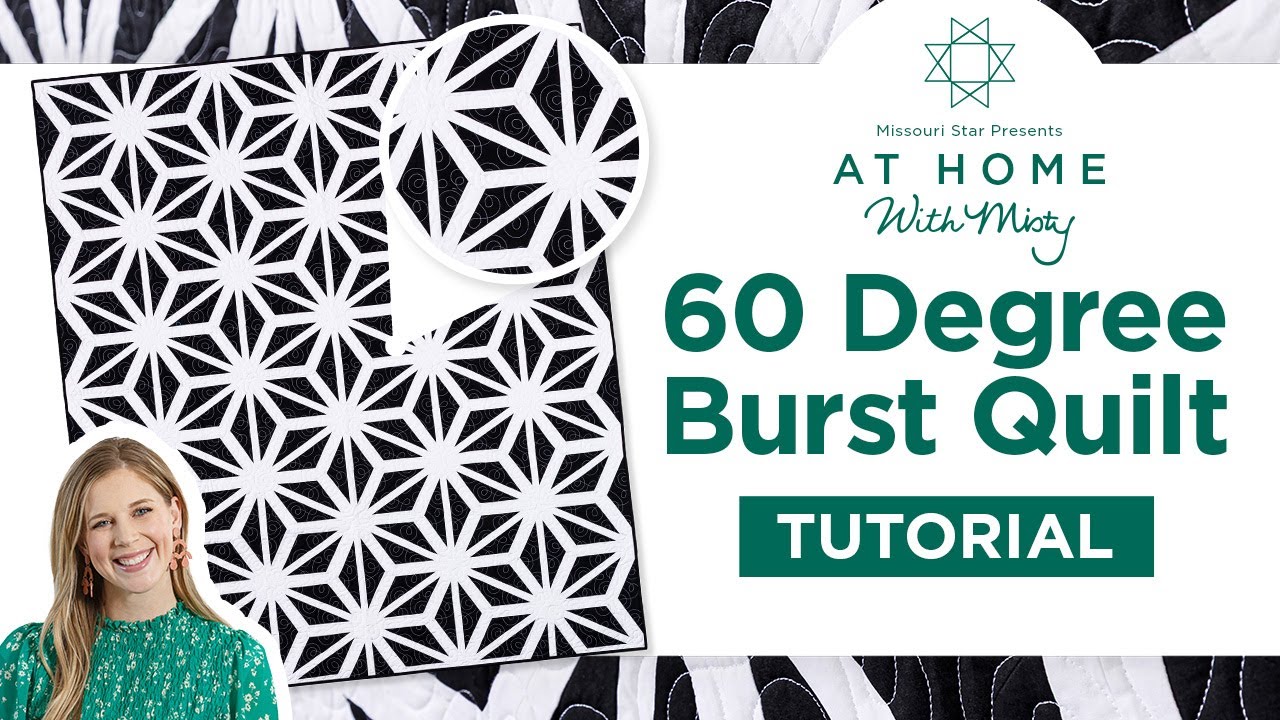 Use the Missouri Star Equilateral 60 Degree Triangle Ruler & Make the 60 Degree Starburst Quilt