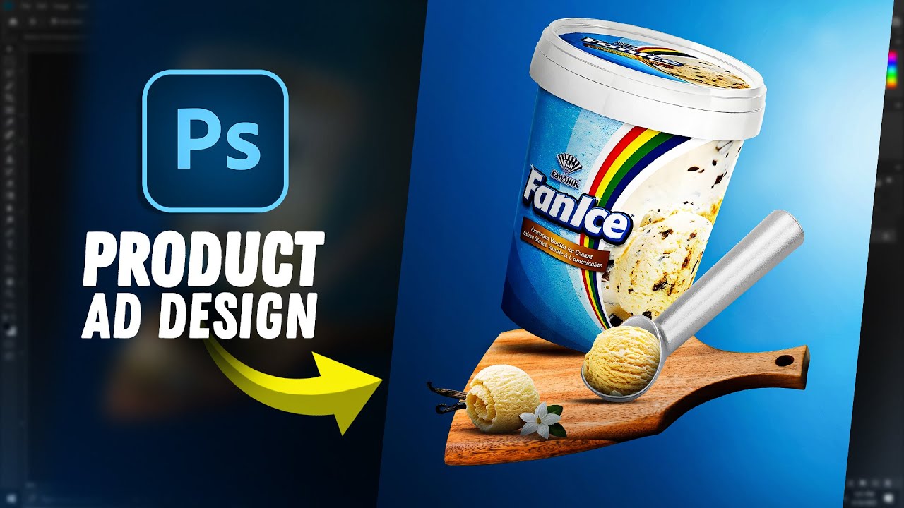 How I Made This Ice Cream Ad in Photoshop!