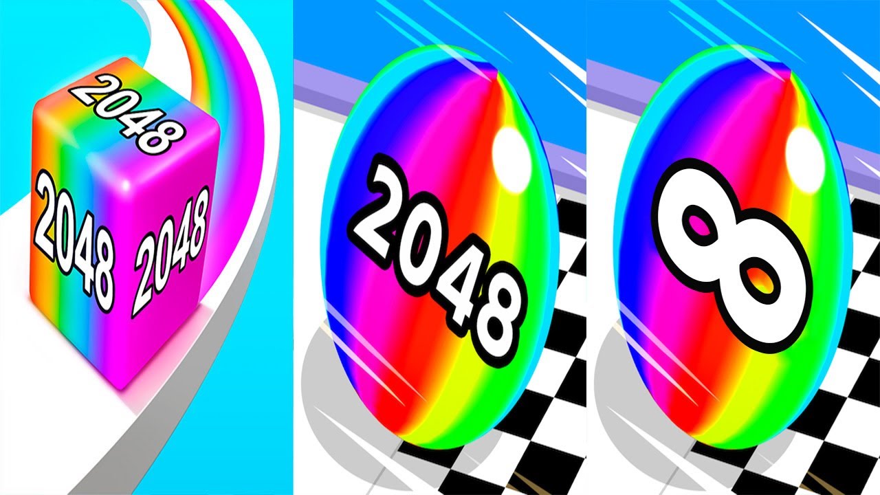 Jelly Run 2048 VS Ball Run 2048 VS Ball Run 2048 Infinity - All Levels Gameplay Android iOS Ep 1