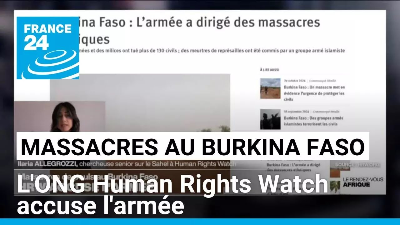 Massacres de peuls au Burkina Faso : l'ONG Human Rights Watch accuse l'arm&eacute;e &bull; FRANCE 24