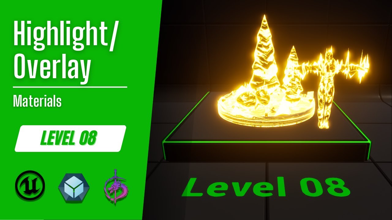 (08/12) Учебник по подсветке/наложению материалов в Unreal Engine | #ue5 #unrealengine #unrealeng...