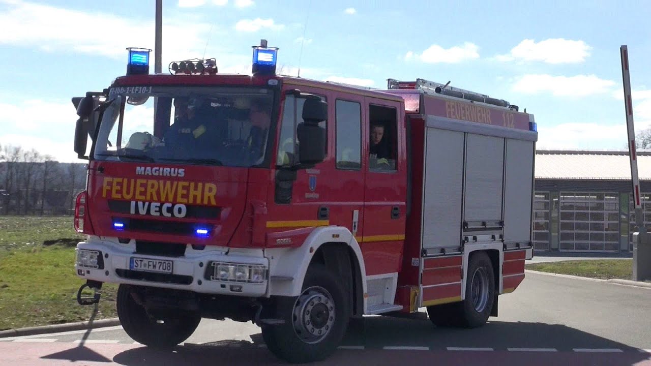 (Brandmeldereinlauf) PKW + LF10-1 + NEF1 Feuerwehr Ibbenbüren