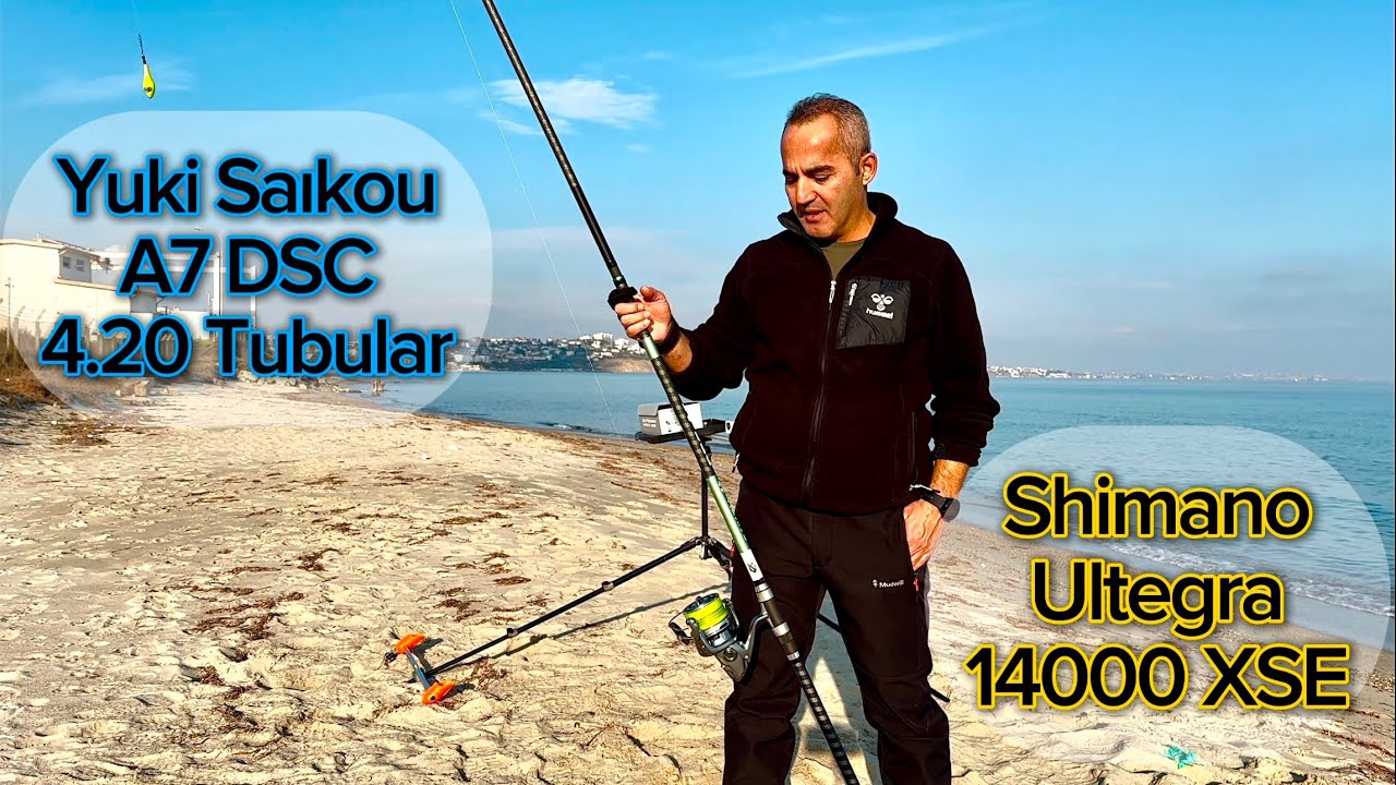 Surf casting ; Yuki saiko A7 dsc + Shimano Ultegra 14000 XSE ( Tanıtım test atış )