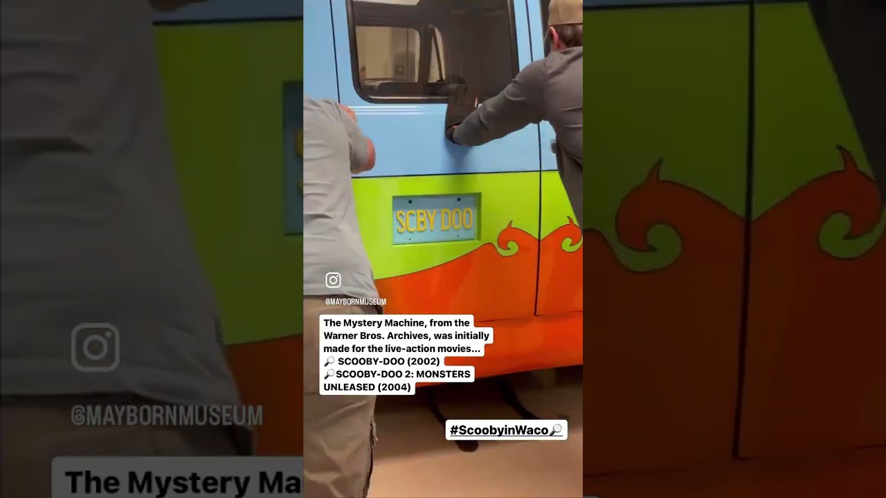 See how we moved THE MYSTERY MACHINE into the Mayborn Museum