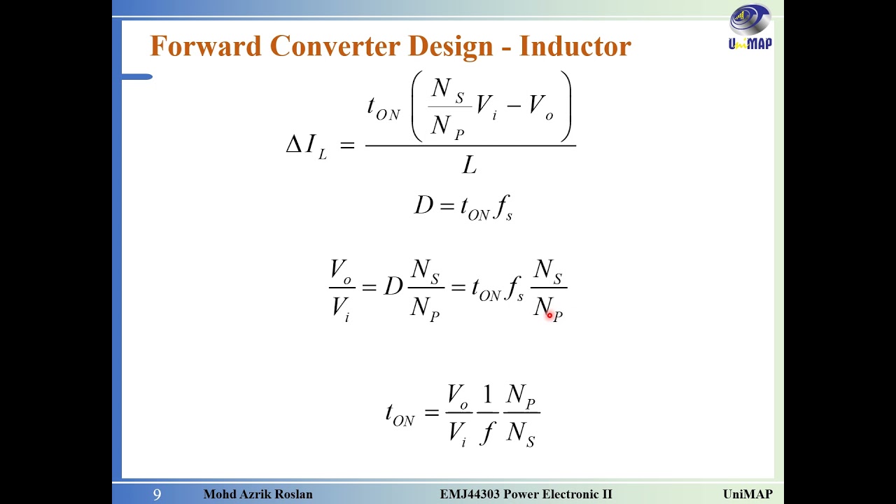 Lecture 01 Isolated Forward Converter Design
