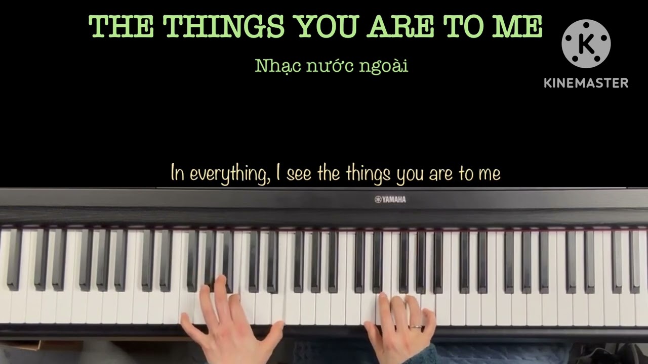 The things you are to me
