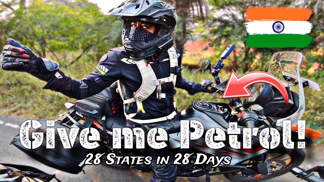 Indian Biker Girl out of Petrol in Madhya Pradesh! (28 States in 28 Days on KTM 390 Adventure X)