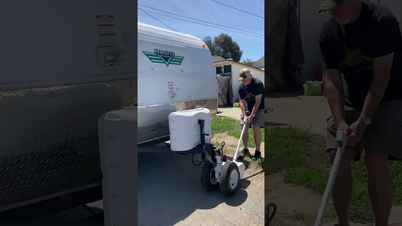45 degree trailer rotation in tight alley with Parkit 360