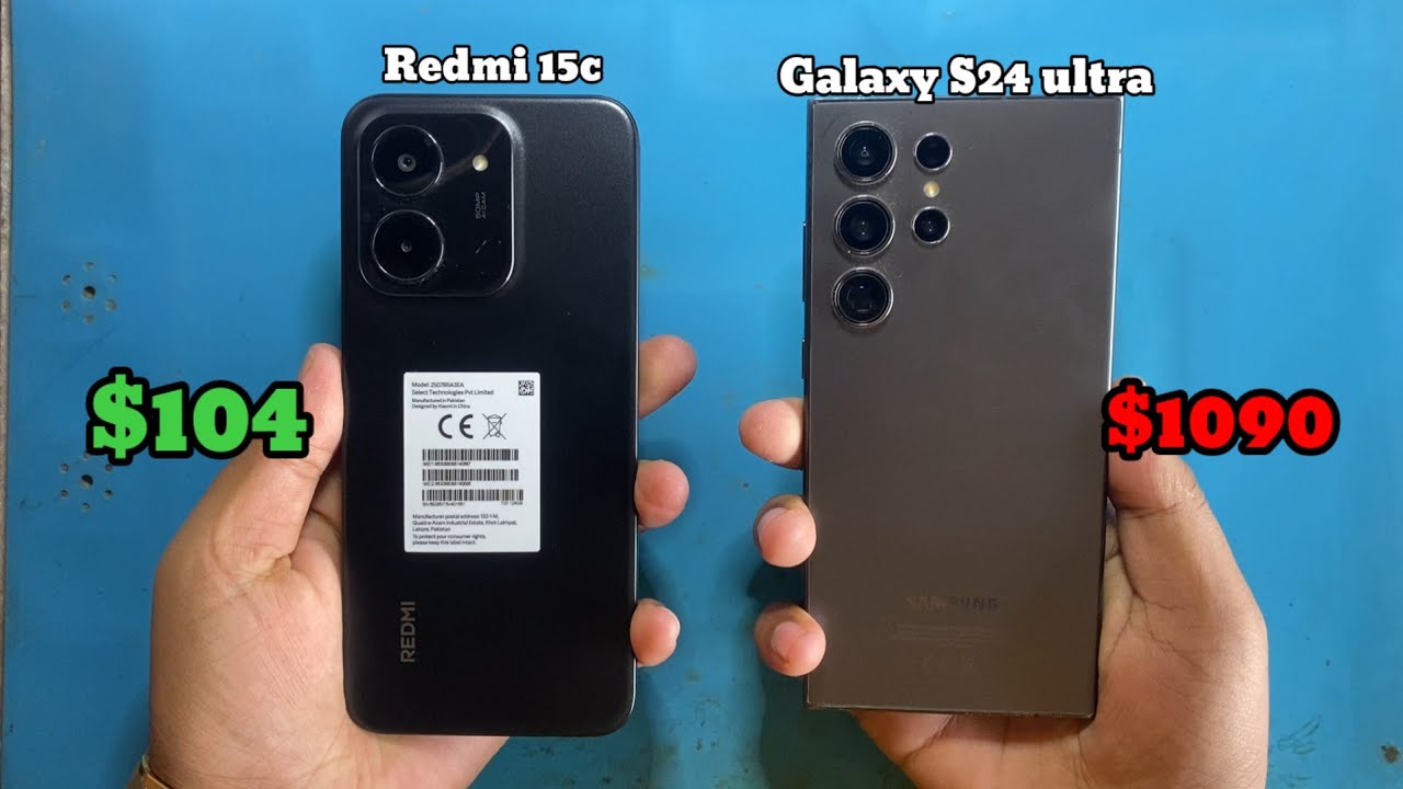 redmi 15c vs samsung s24 ultra speed test 