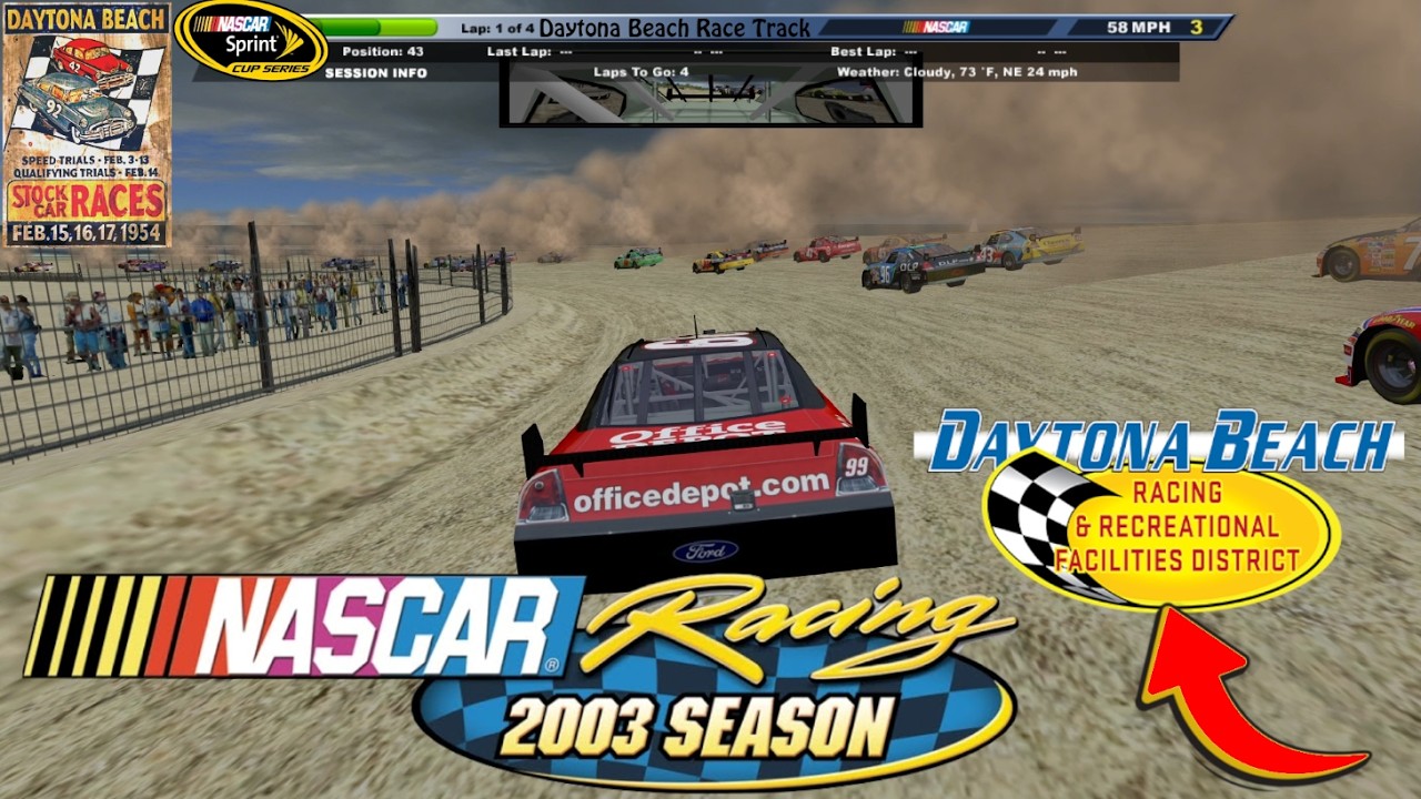 50's Daytona Beach Racing 2008 NASCAR Sprint Cup Series!!! (Race View) (NR2003)