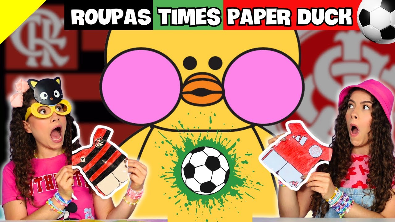 ROUPAS de TIMES de FUTEBOL para PAPER DUCK GIGANTE!
