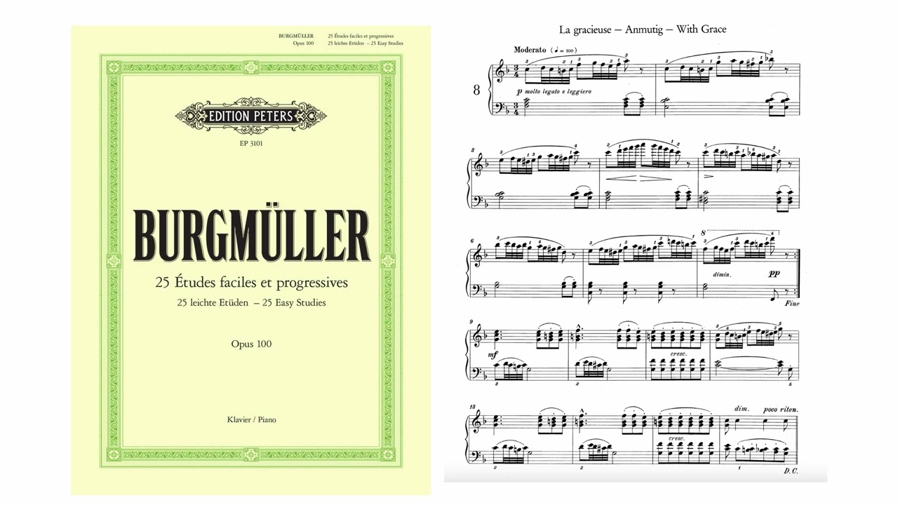Burgmüller - La gracieuse - Anmutig - With Grace