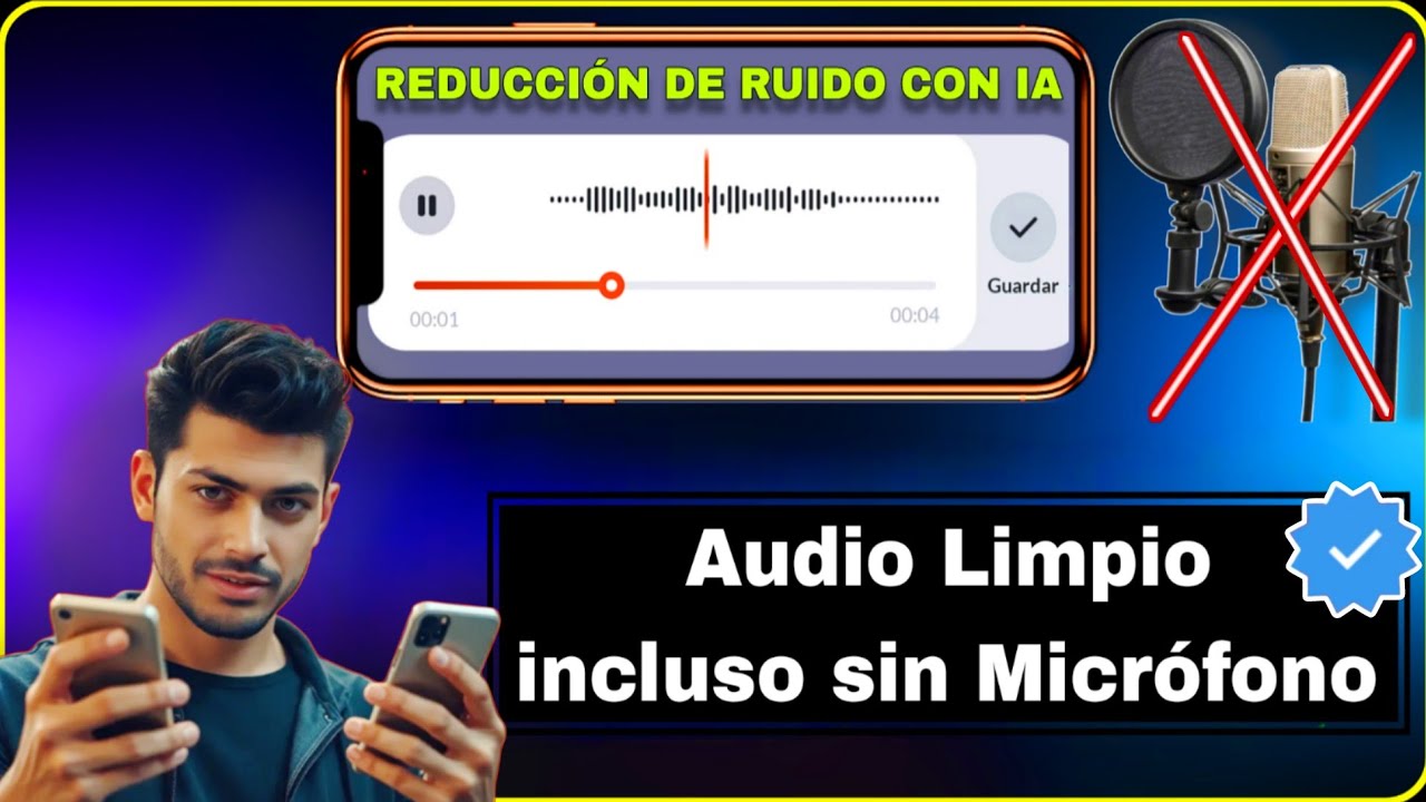 Cero Ruido, Voz Limpia en segundos | app IA para mejorar AUDIO, GRATIS (sin internet) | En Playstore