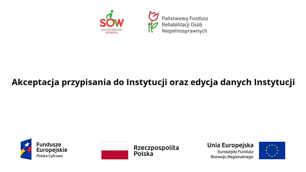 Obsługa SOW &ndash; moduł Wnioskodawcy. Instytucje Wnioskodawcy