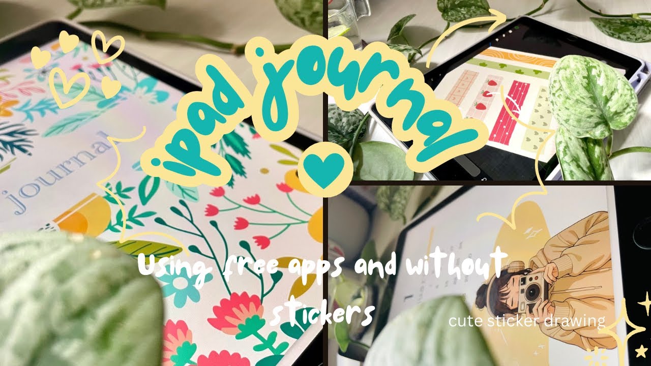 iPad journal ideas with free apps without templates | 2026 අලුතින් journaling පටන්ගමු