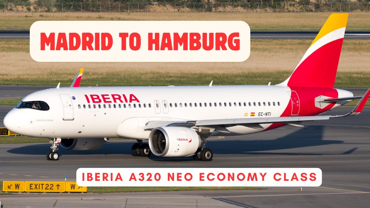 TRIP REPORT | IBERIA Airbus A320 Neo (ECONOMY) | Madrid - Hamburg (4K - 2025)