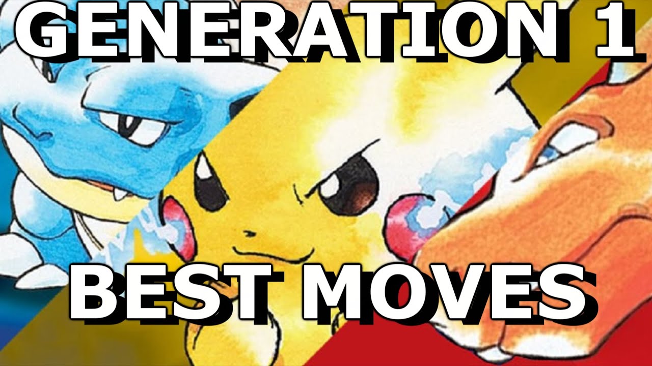 Top 10 BEST/BROKEN Moves in Pokemon Red/Blue/Yellow
