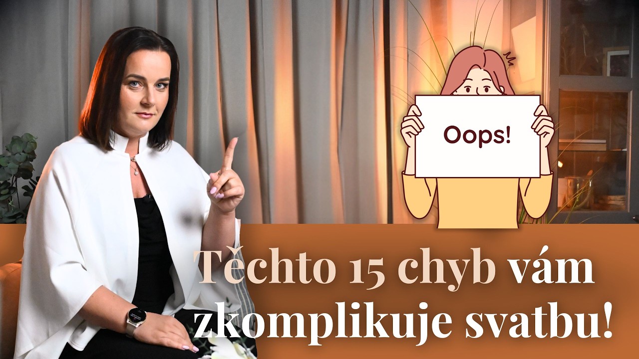 15 nejčastějších chyb při plánování svatby