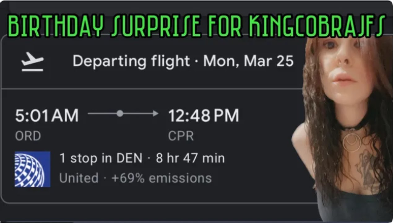 Are you going to get Fan Girl Kate to Casper Wyoming for KingCobraJFS birthday???